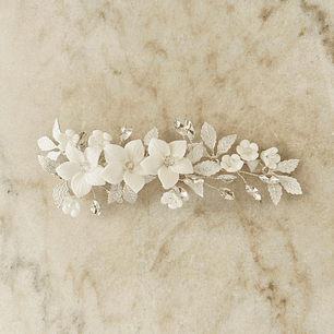 Tocado Luna plateado