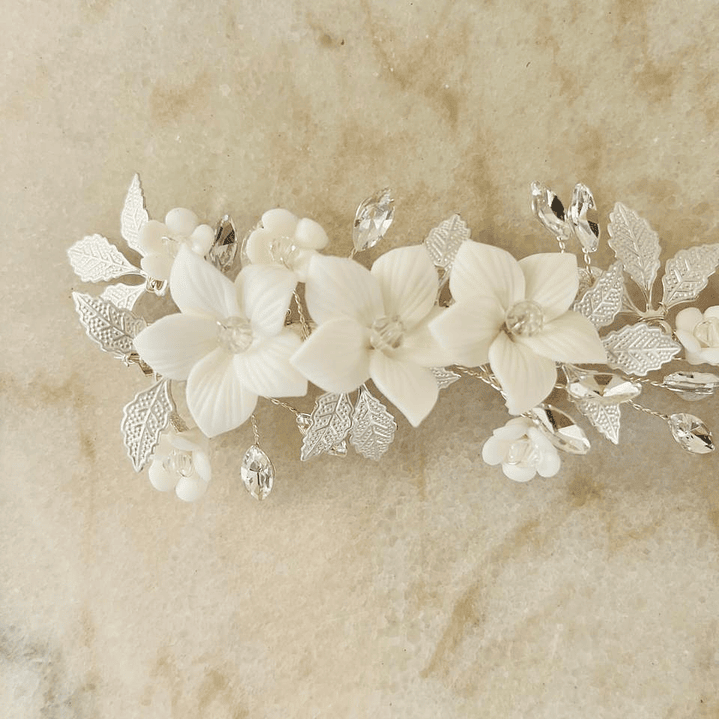 Tocado Luna plateado 2