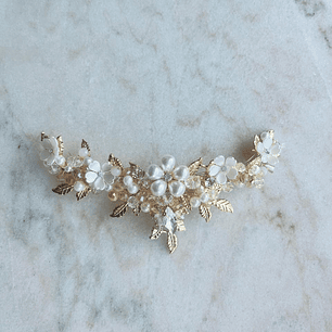 Tocado Novia  Amanecer Dorado