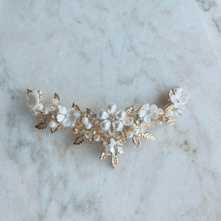 Tocado Novia  Amanecer Dorado 1