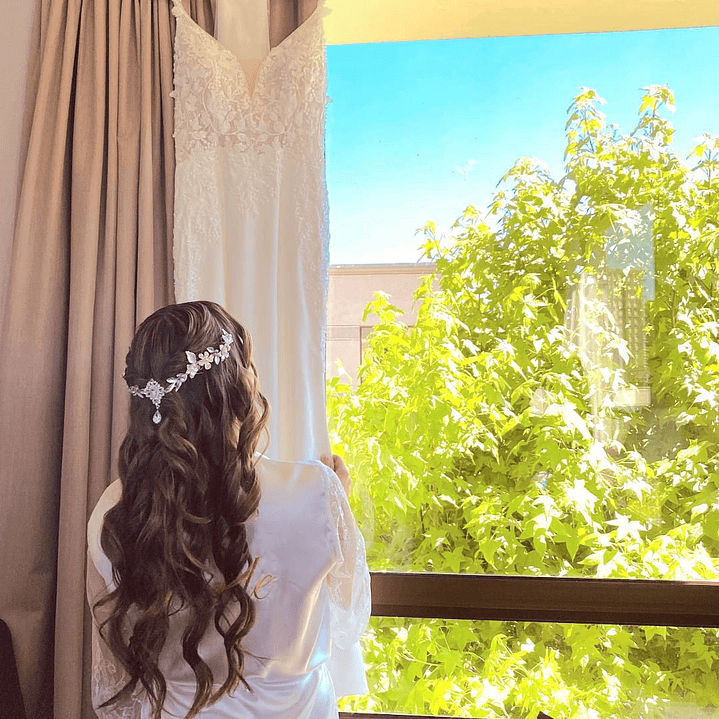 Tocado Novia Fiora/ (a pedido) 3