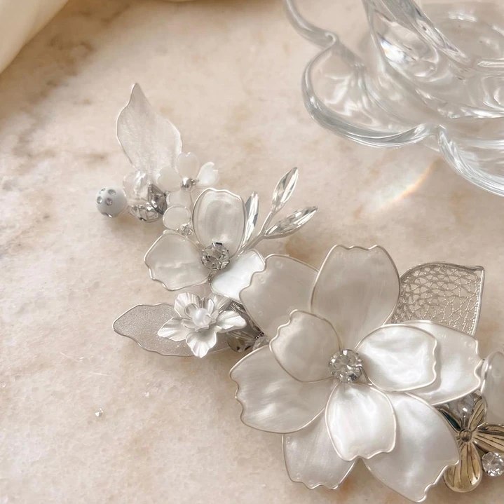 Tocado Nina con Flores Cristalizadas 3