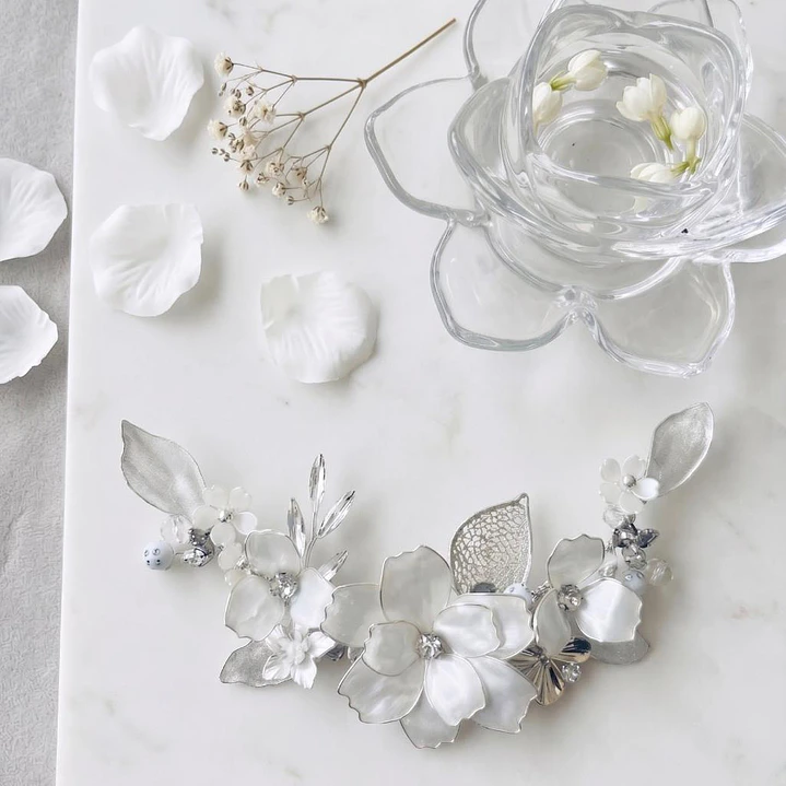 Tocado Nina con Flores Cristalizadas 1