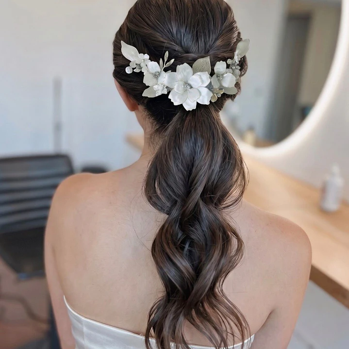 Tocado Nina con Flores Cristalizadas 5