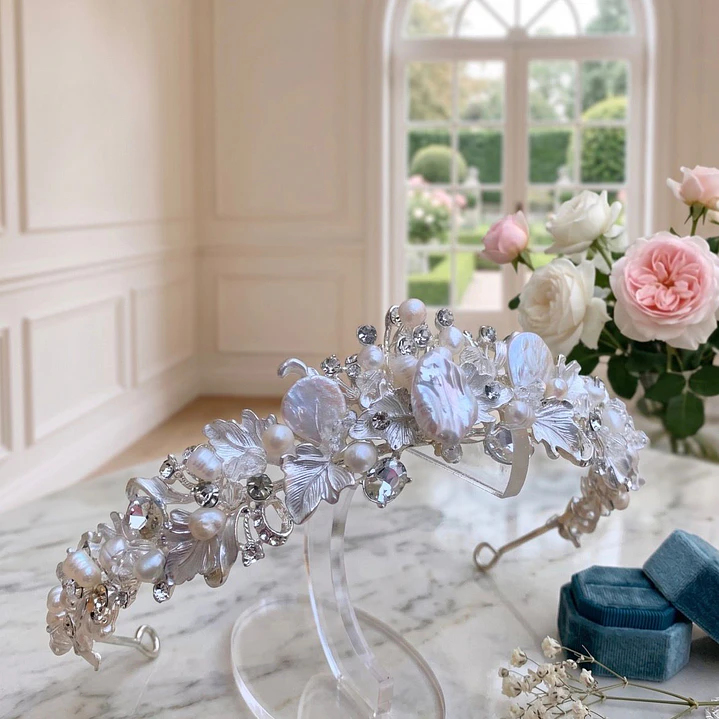 Tiara Fátima con Perlas de Río 4