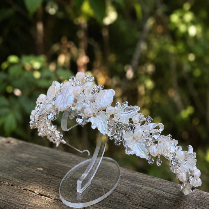 Tiara Fátima con Perlas de Río 6