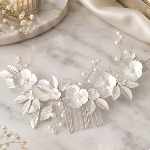 Tocado de novia Evelisse