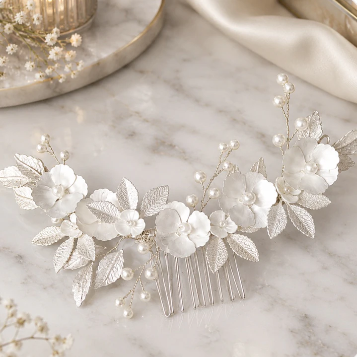 Tocado de novia Evelisse 1