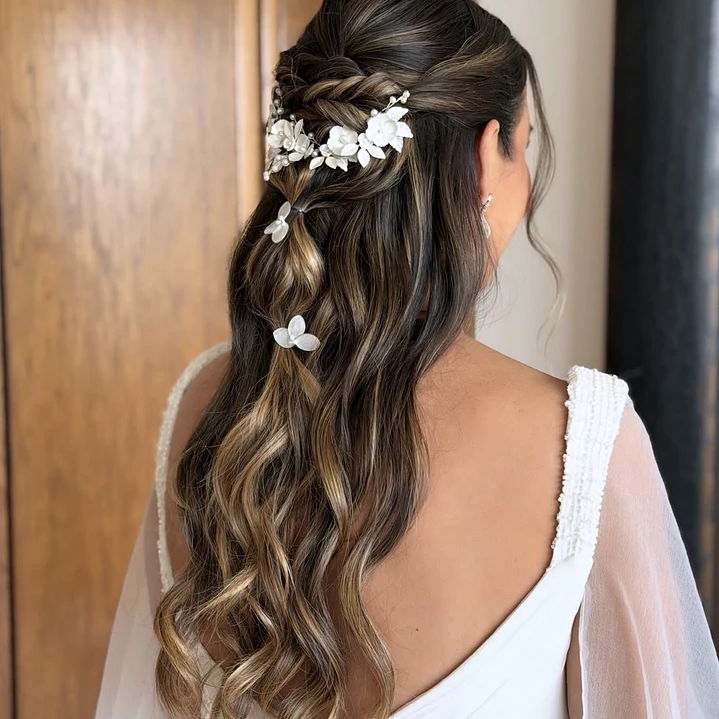 Tocado de novia Evelisse 4
