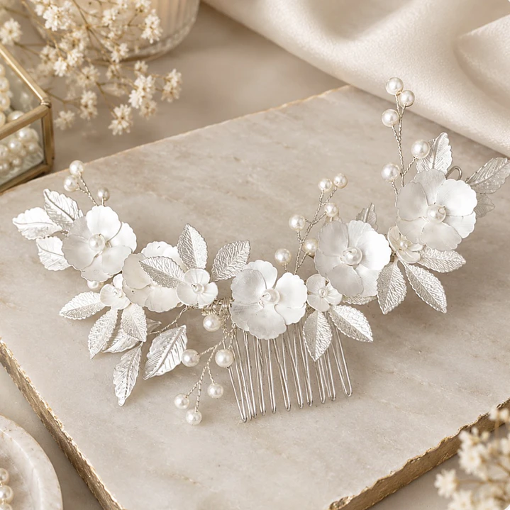 Tocado de novia Evelisse 2