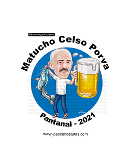 Caricatura digital de pescador para logomarca peixe piraíba caneca cerveja pesqueiro avô desenho realista logotipo logo 