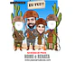 Caricatura casal abraçados cangaceiro nordestino agreste cactos lampião maria bonita 60 70 80 90 anos idoso homenagem postumas espingarda - Thumbnail 3