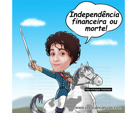 Caricatura personagem avatar redes sociais