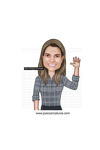 Caricatura personagem avatar redes sociais