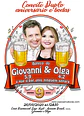 Caricatura convite aniversário duplo casal apaixonado bodas boteco festa fantasia pirata convite digital 30 40 50 60 anos desenho realista idêntico champanhe rose balões samba música ao vivo - Thumbnail 2