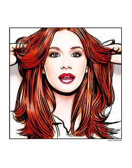 Desenhos e caricatura linda de rosto mulher mãe tia irmã  hq traço com cor presente de namoro crush quadro banner presente moderno boa idéia fino surpresa melhor  idéia aniversário bodas
