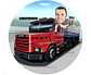Caricatura de Motorista de Caminhão – Presente Criativo para Homem - Thumbnail 3