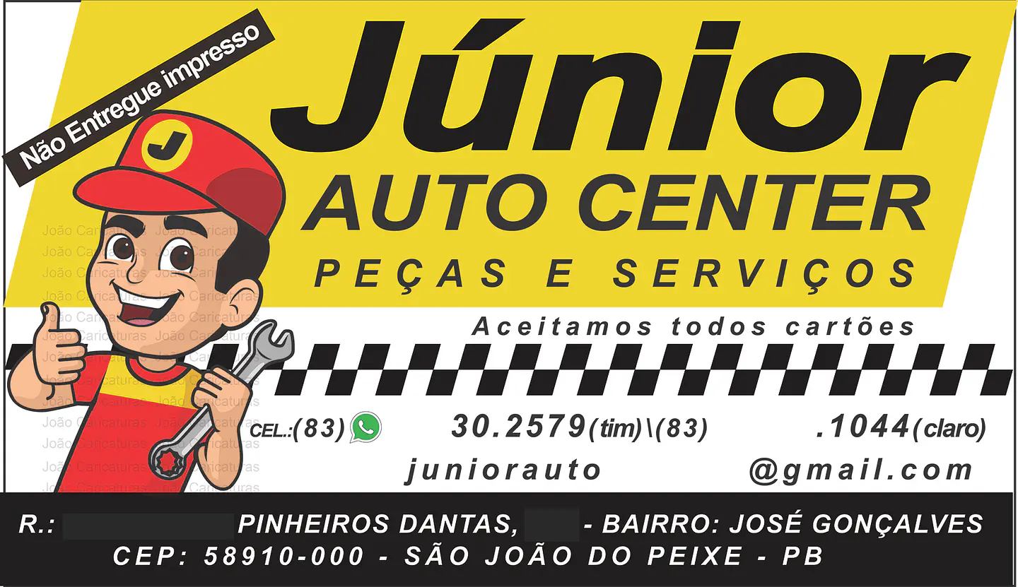 Cartão profissional com caricatura 1
