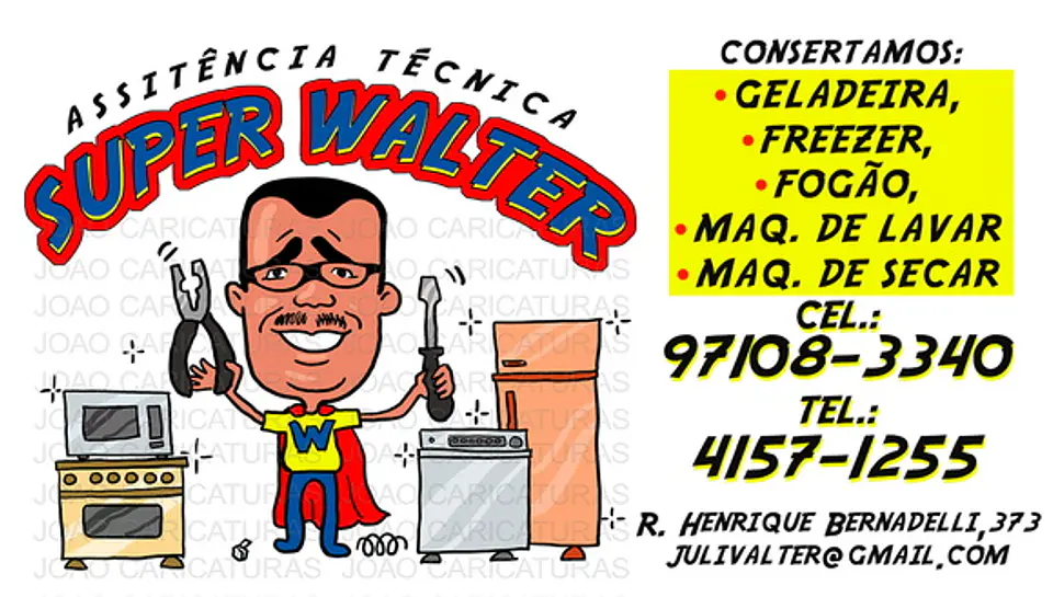 Cartão profissional com caricatura 4