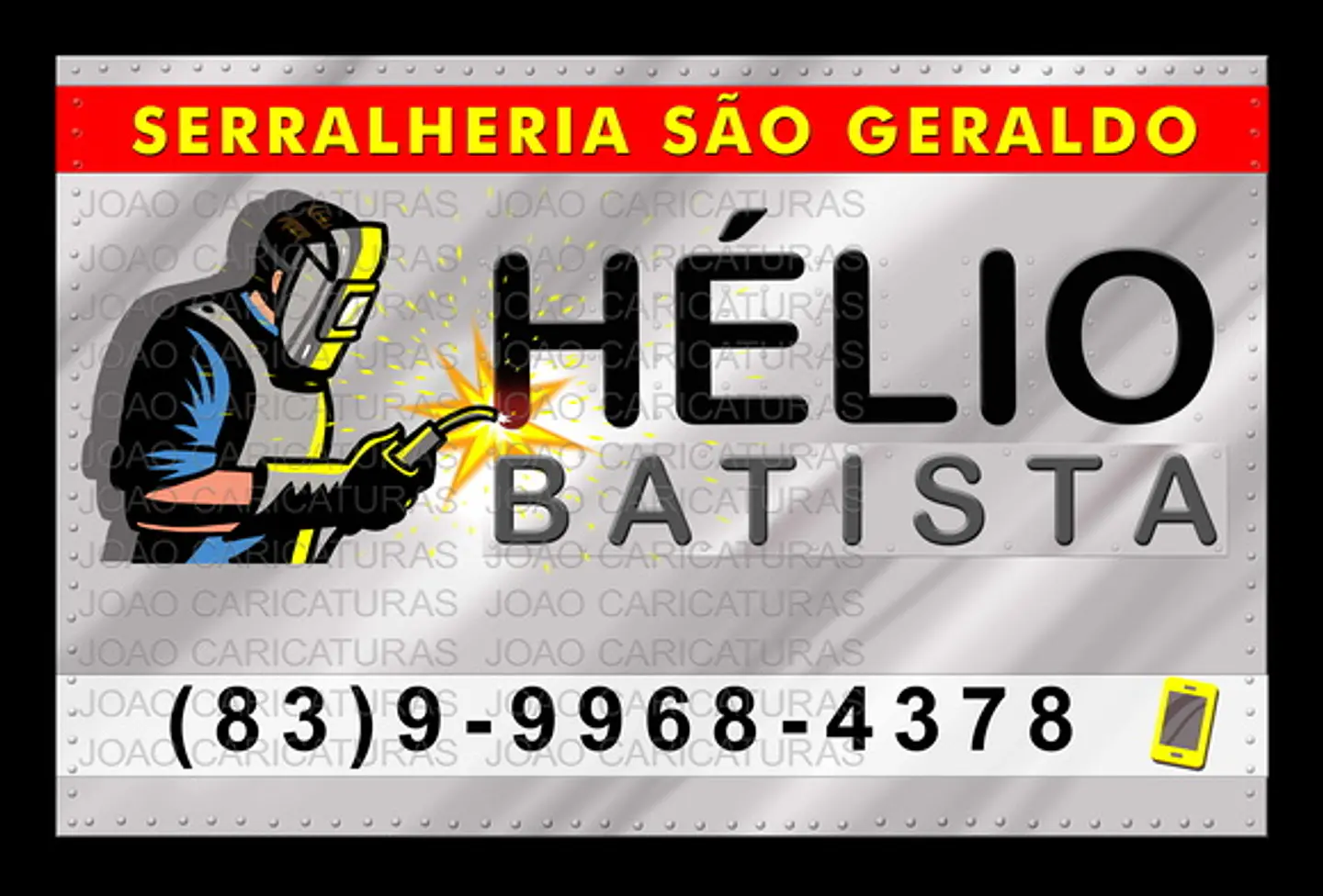 Cartão profissional com caricatura 5