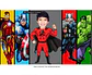  Caricatura digital Caricatura Aniversário heróis super menino garoto boy vingadores avenger Capitão América hulk, homem de ferro, hopmem aranha, thor - Thumbnail 1