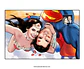 caricaturas casal namorados marido mulher esposo esposa realista casamento mulher maravilha e superman abraçando apaixonados sensual romântica  digitais delicados presente quadrinho heróis - Thumbnail 1