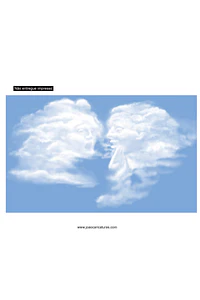 Desenho de nuvens imitando rostos,nuvens com caras, céu com nuvens ,cloud (valor por pessoa desenhada)