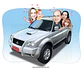 Caricatura digital (preço por pessoa) paisagem, avô, bebê, família, carro, pessoas, dirigindo, novo, cão, pet, filhos, sport, carrão, viajando, unidos, torcedores, palmeiras, pai falecido - Thumbnail 2