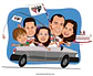Caricatura digital (preço por pessoa) paisagem, avô, bebê, família, carro, pessoas, dirigindo, novo, cão, pet, filhos, sport, carrão, viajando, unidos, torcedores, palmeiras, pai falecido - Thumbnail 3