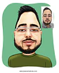 Caricatura digital engraçada com distorção de rosto narizão  caricatas divertidas - Thumbnail 2