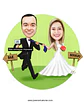 Caricatura Personalizada de Casal para Casamento | Noivos em Estilo Premium - Thumbnail 2