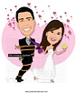 Caricatura Personalizada de Casal para Casamento | Noivos em Estilo Premium - Thumbnail 4