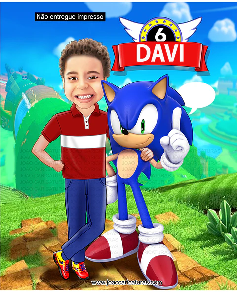 Linda caricatura aniversário menino para banner eu fui mascara personagem game joguinhos criança sonic furo par fotos ,3,4,5,6,7,8,9, anos