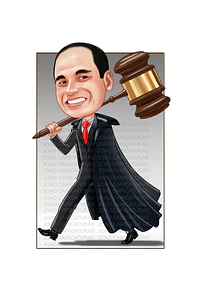 Encomende caricatura, juiz, profissão, toga, supremo, tribunal, martelo,justiça, oficial, leis, julgando, ministério justiça, desembargador, advogado, desenho realista, arte, aniversário, presente 
