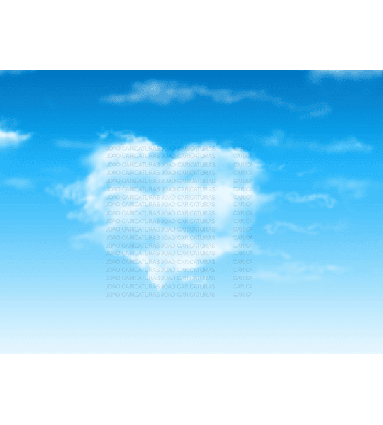 Convite de casamento, com céu nuvem em formato coração