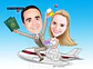 Caricatura Casal Lua de Mel – Desenho Personalizado - Thumbnail 3