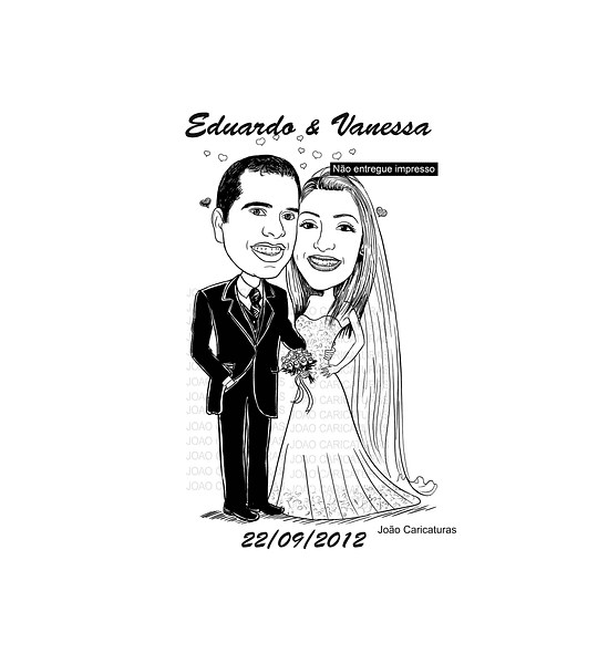 Caricatura casal  traço sem cor corel casamento, noivo, noiva, vetor, vetorial, 1 cor,  brindando, divertida, puxando pela corda, acorrentado, abraçado,marido,esposa