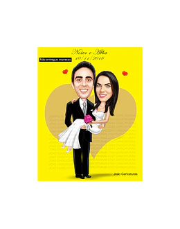 Caricaturas  casamento, casal embarcando,noivo sentado, avião, notebook, lua de mel, noiva laçada corda, moderna, puxando gravata, parecida, alterofilista, felizes, musculoso, noiva no colo confeitera