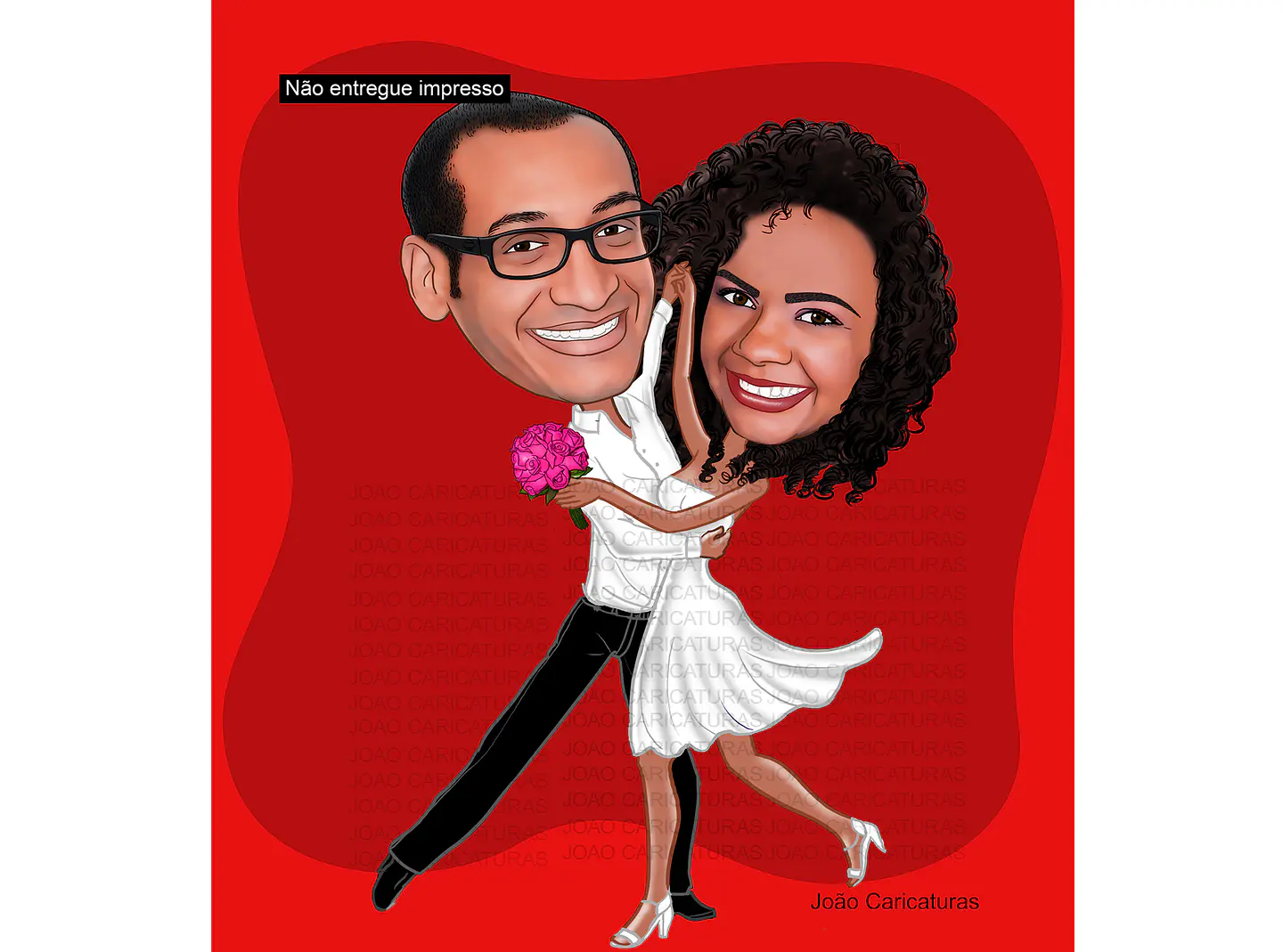 Caricaturas  casamento, casal dançando, bolero, noivos dançarinos, jogado game, joystik, controle remoto enfermeira dançarino 3