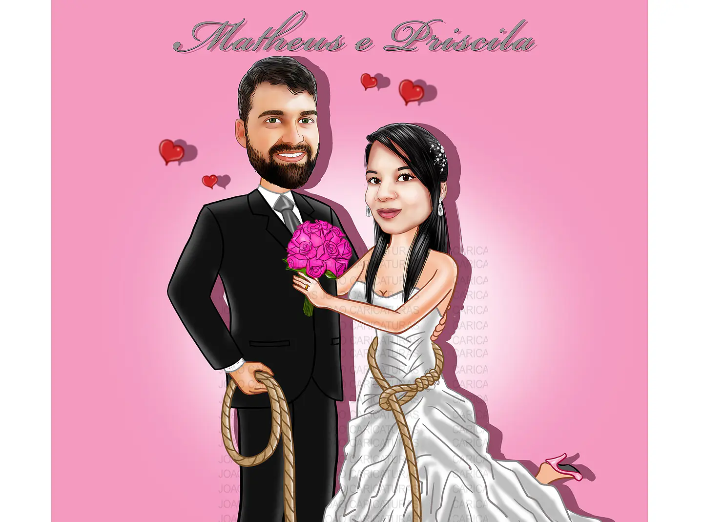 Caricaturas  casamento, casal embarcando,noivo sentado, avião, notebook, lua de mel, noiva laçada corda, moderna, puxando gravata, parecida, alterofilista, felizes, musculoso, noiva no colo confeitera 4