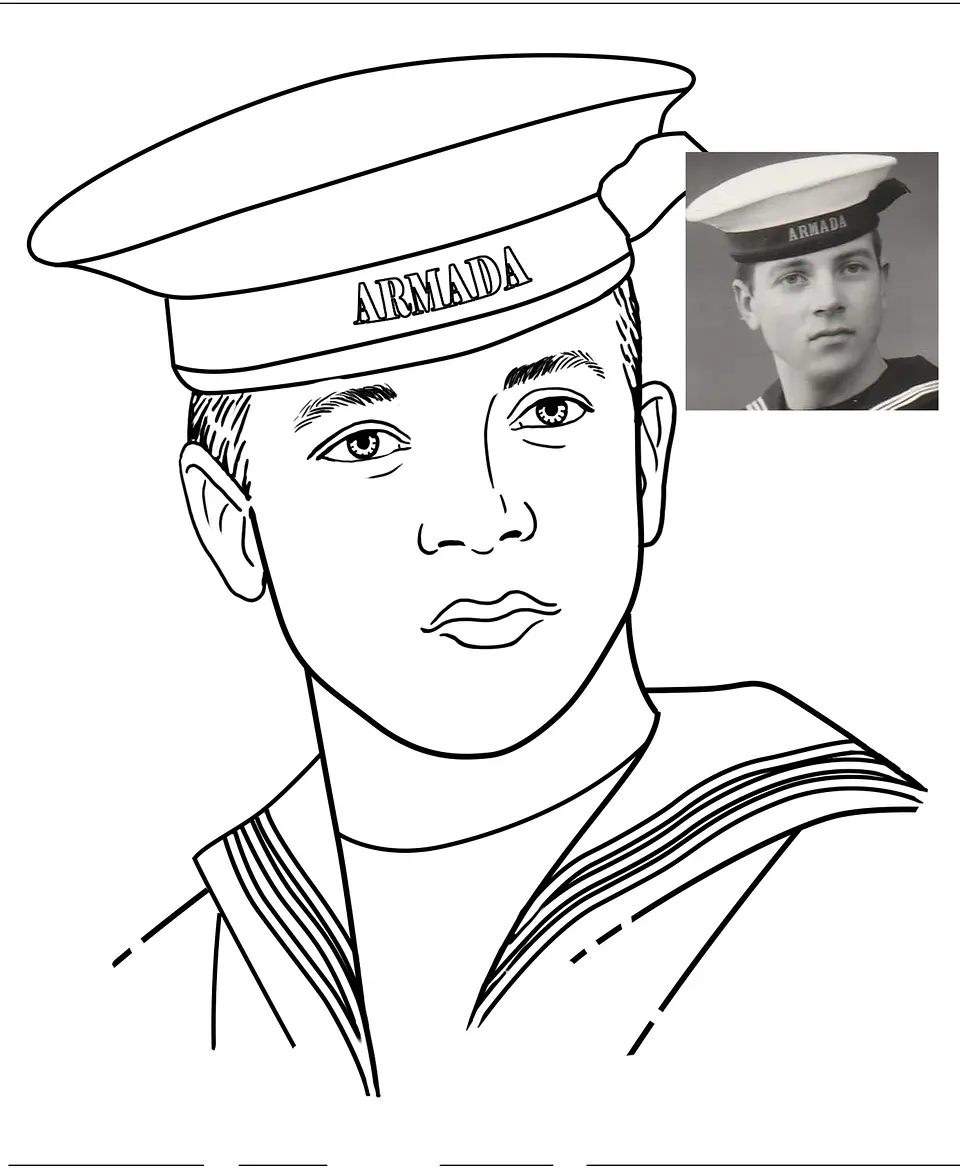 Caricatura de rosto em traço preto e branco, face pessoas  2