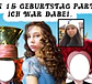 Caricatura personalizada de aniversário 15 anos, banner Boas vindas( 1,8m altura enviado p o cliente imprimir), debutante, Alice no país das Maravilhas, Johnny Deep, chapeleiro maluco, rainha, coelho - Thumbnail 3