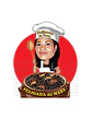 Caricatura  logo digital mulher rosto normal e bonito convite e lembrancinhas aniversário logomarca restaurante cozinheira oficina mecânico personagem ilhama - Thumbnail 1
