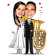 Caricaturas  casamento luxuoso ,super noi ,músico, colo, brindando, cartola, smoking,pescand,jogando buque, camiseta time futebol,sax, basquete, carnaval, bar, boteco, igreja, amarrado mesa escritório