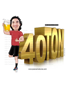 Caricaturas aniversário