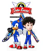 Linda caricatura aniversário menino para banner eu fui mascara personagem game joguinhos criança sonic furo par fotos ,3,4,5,6,7,8,9, anos - Thumbnail 4