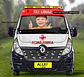 Desenho de um carro SAMU, ambulância, para o cliente imprimir banner grande vazado, e tirar fotos das crianças no volante - Thumbnail 2