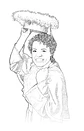 Caricaturas digitais de mulher linda certificado veterinária desenho lápis preto  rosto delicados e super idênticos, Formandos universitários diplomados formados formatura medicina matéria - Thumbnail 3