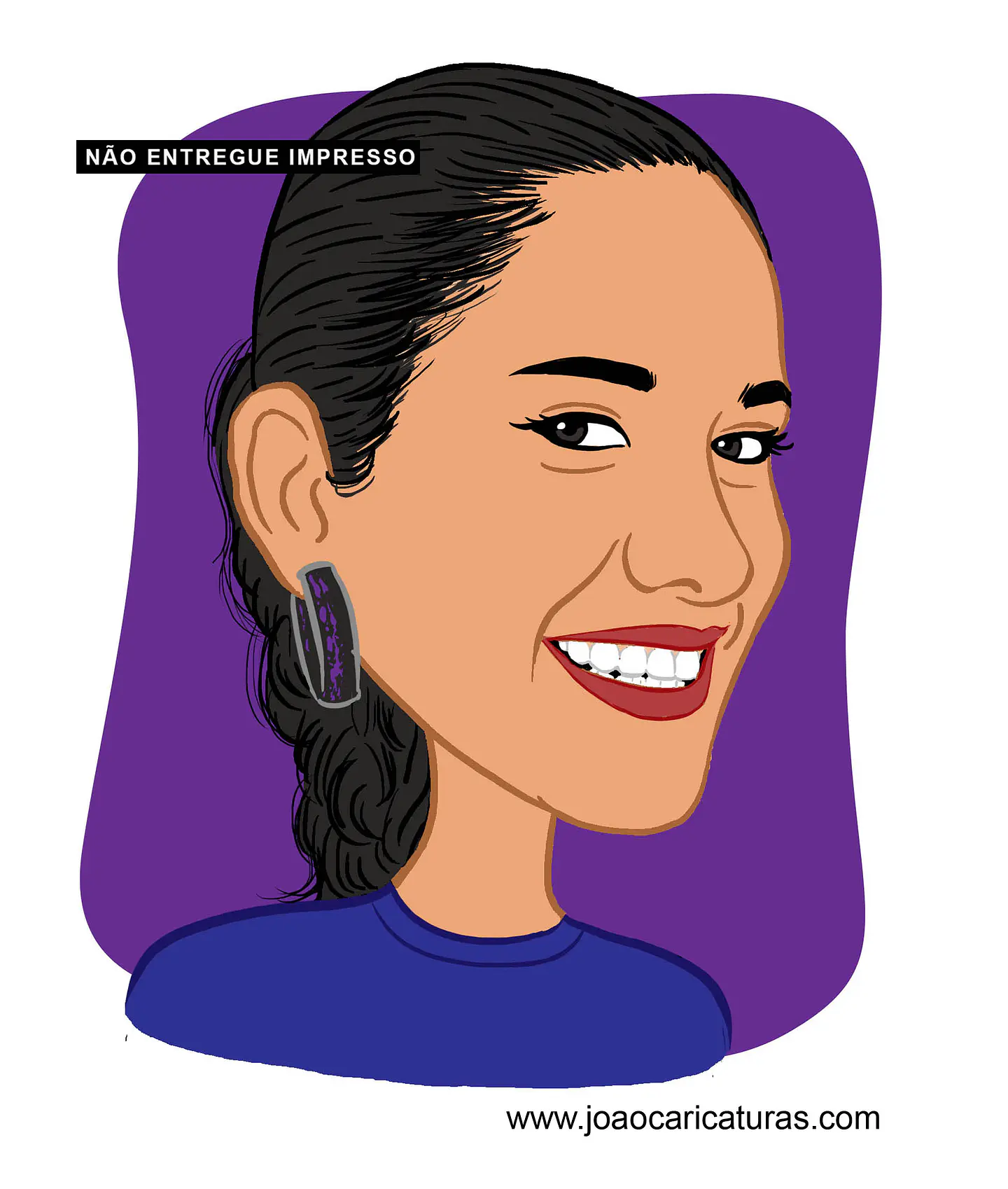 Caricatura rosto estilo cores chapadas, divertida, alegre, decorativa, melhor, viva, desenho rosto funcionários, empresa, avatar, para camiseta,  1