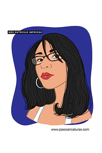 Caricatura rosto estilo cores chapadas, divertida, alegre, decorativa, melhor, viva, desenho rosto funcionários, empresa, avatar, para camiseta, 